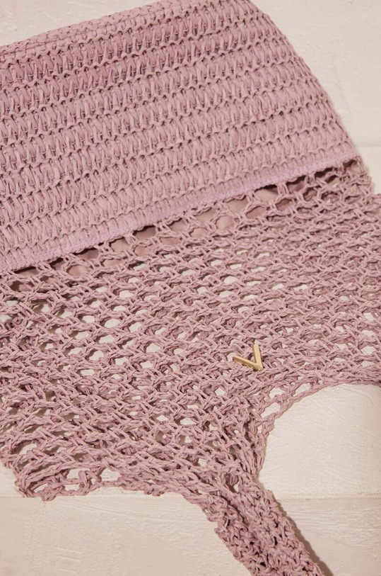 women'secret geantă țesută SHIMMER roz 3067361