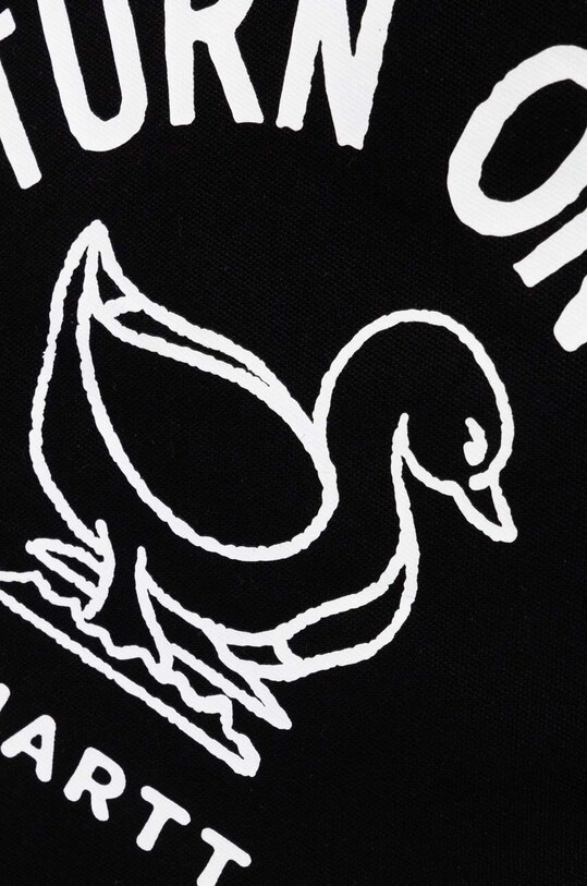 Pamučna torba Carhartt WIP Stamp Tote crna I033629.0D2XX