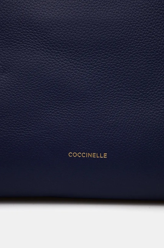 Kožená kabelka Coccinelle BOHEME GRANA DOUBLE E1.M50.19.02.01.S námořnická modř AW24