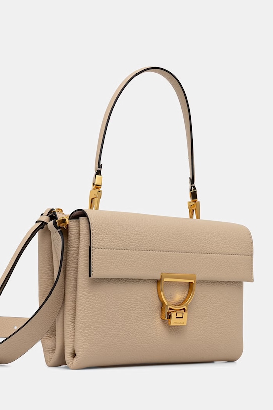 Kožená kabelka Coccinelle ARLETTIS E1.MD5.12.08.01 béžová AW25