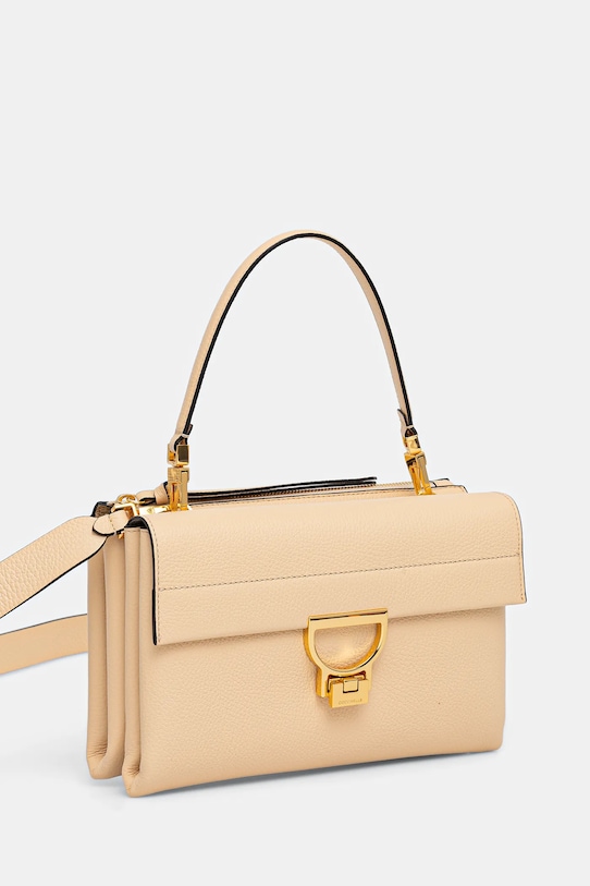 Coccinelle bőr táska ARLETTIS E1.MD5.12.08.01 bézs SS25