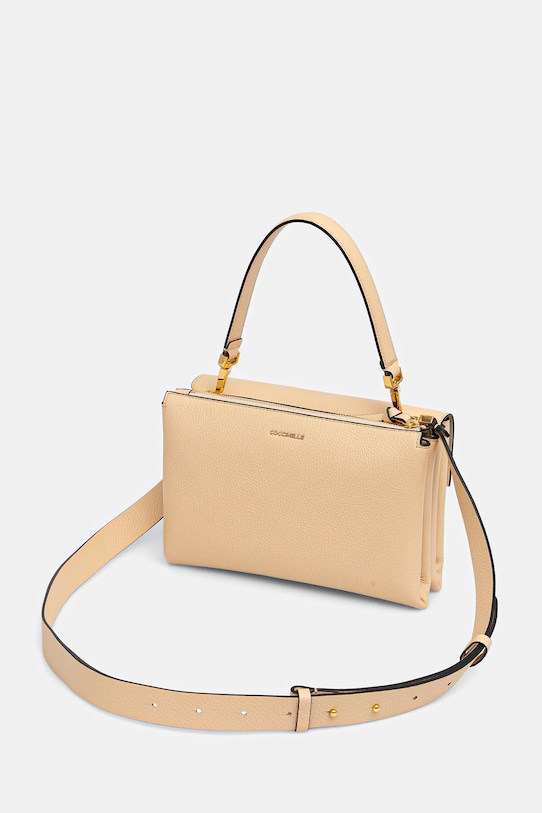 Kiegészítők Coccinelle bőr táska ARLETTIS E1.MD5.12.08.01 bézs