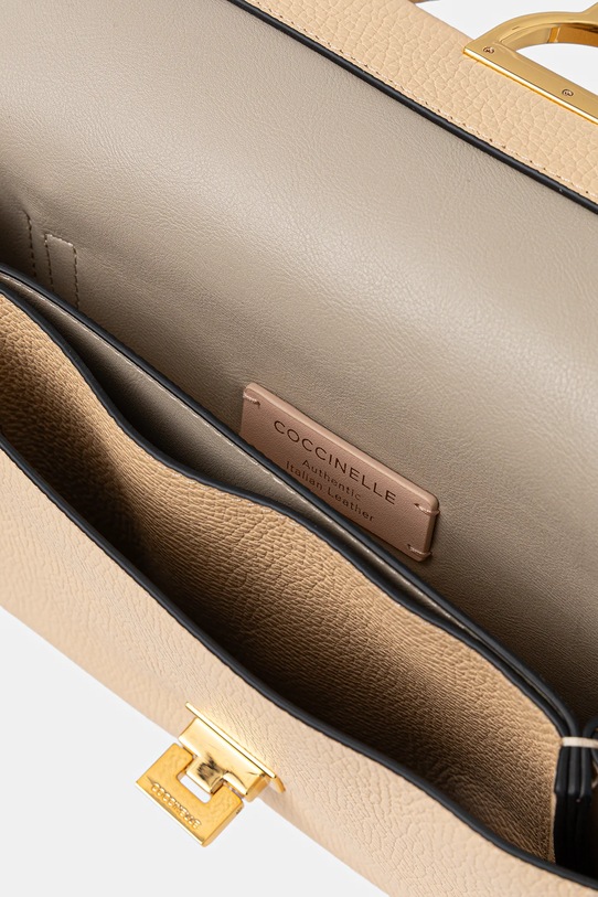 Coccinelle bőr táska ARLETTIS E1.MD5.12.08.01 bézs