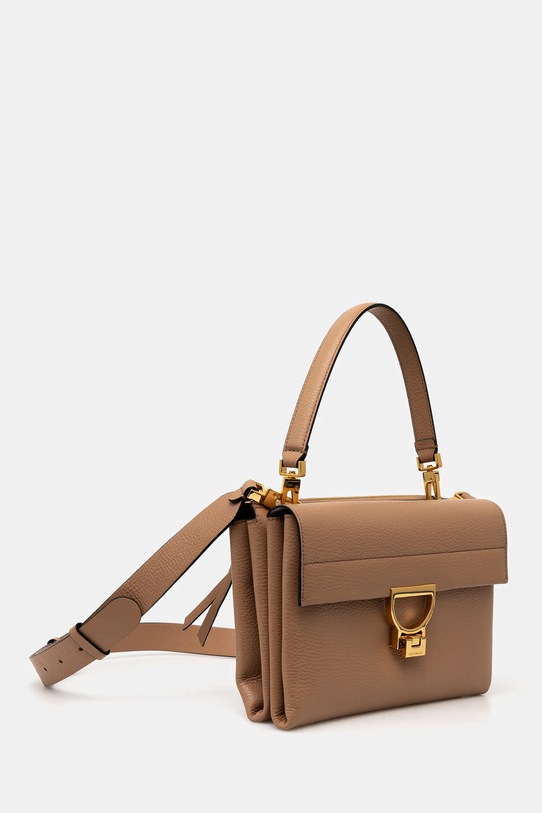 Kožená kabelka Coccinelle ARLETTIS E1.MD5.12.08.01 béžová SS25