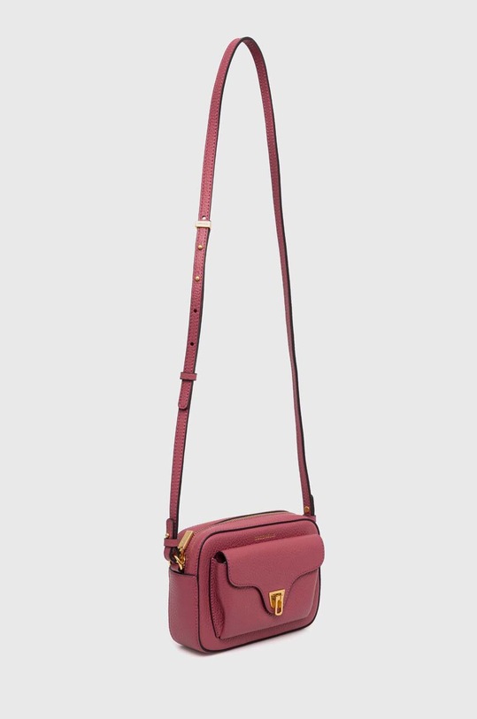Kožená kabelka Coccinelle COCCINELLE BEAT SOFT E1.MF6.55.04.01.S růžová AW24