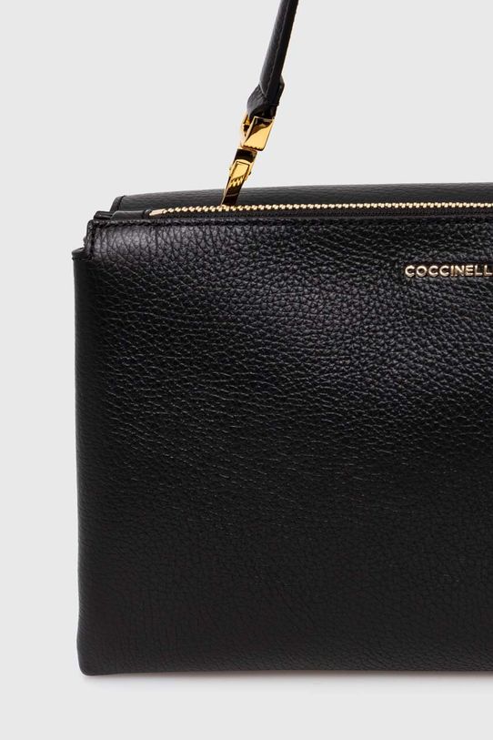 Coccinelle torebka skórzana ARLETTIS SIGNATURE czarny E1.ND8.12.08.01