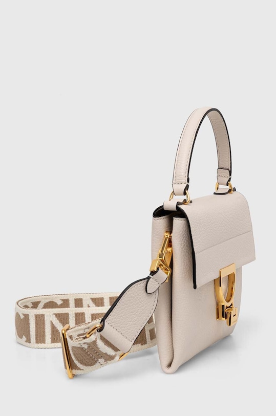 Coccinelle torebka skórzana ARLETTIS SIGNATURE E1.ND8.19.03.01.S beżowy AW24