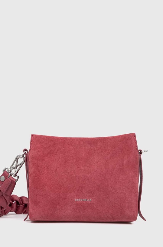 Semišová kabelka Coccinelle BOHEME SUEDE BIMATERIAL semišová kůže růžová E1.P6P.58.01.01.S