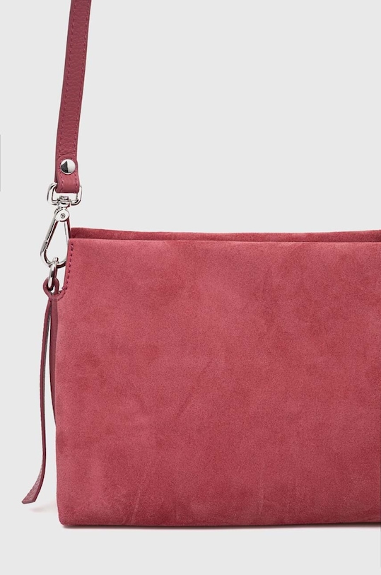 Semišová kabelka Coccinelle BOHEME SUEDE BIMATERIAL růžová E1.P6P.58.01.01.S
