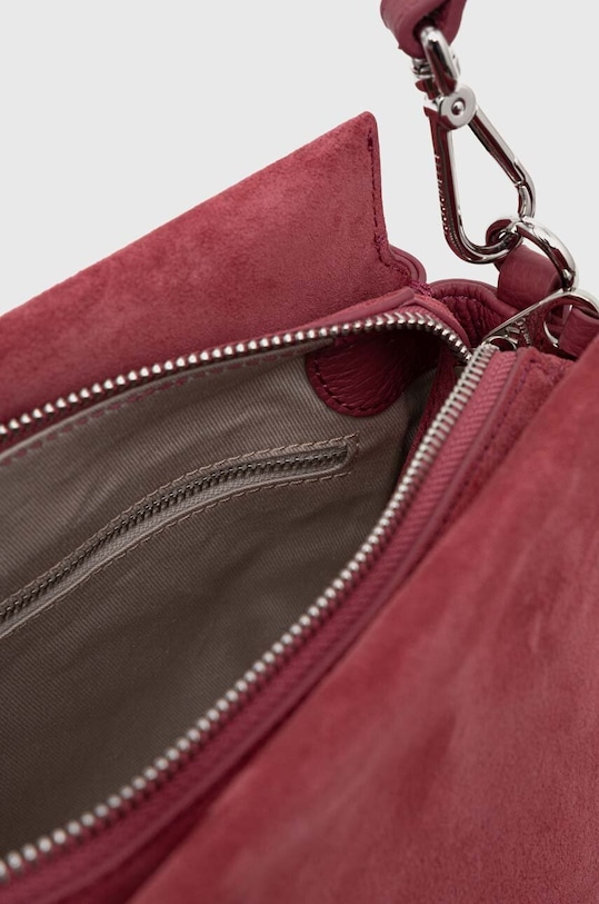 Semišová kabelka Coccinelle BOHEME SUEDE BIMATERIAL E1.P6P.58.01.01.S růžová