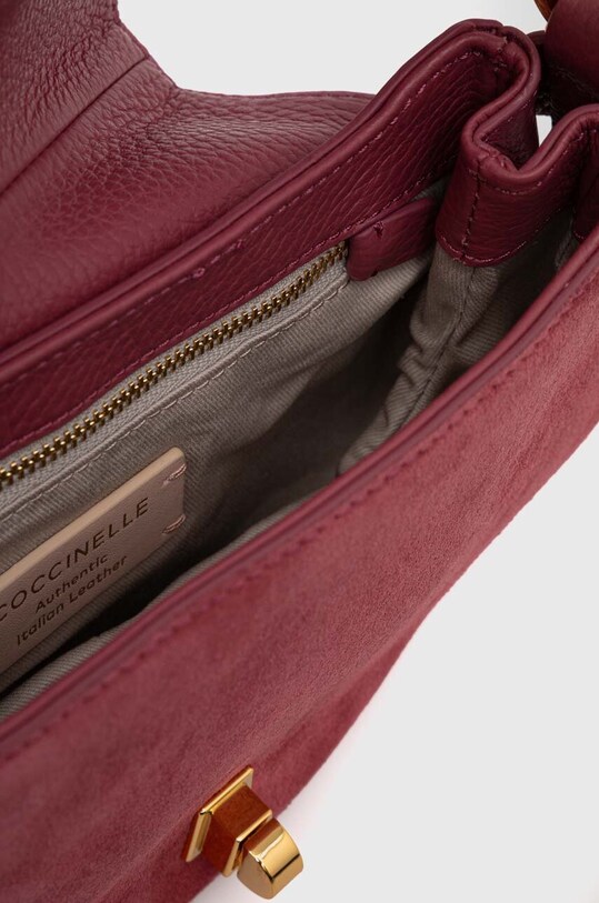 Δερμάτινη τσάντα Coccinelle COCCINELLEMAGIE SUEDE BIM E1.PQS.58.01.01.S ροζ