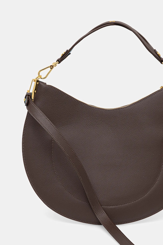 Doplňky Kožená kabelka Coccinelle COCCINELLESUNUP E1.QKF.13.01.01 hnědá