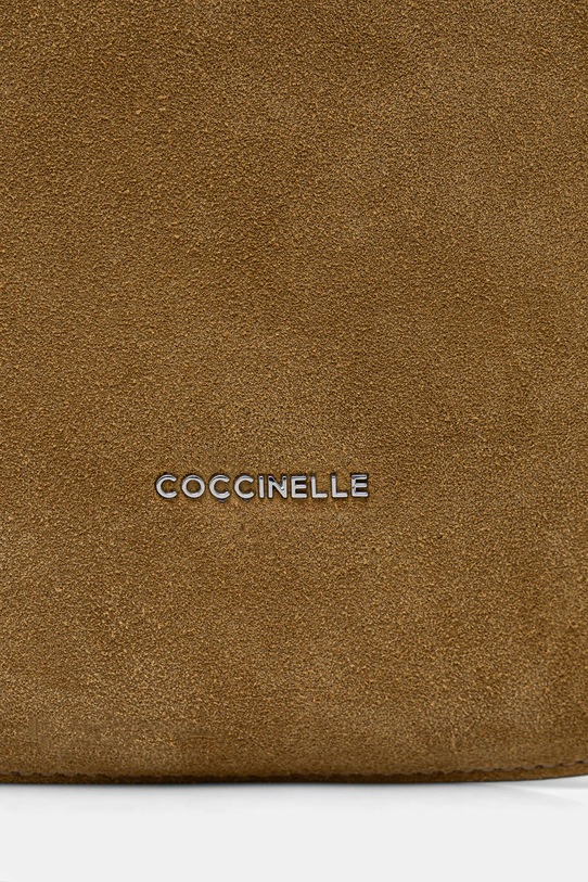 Coccinelle torebka zamszowa COCCINELLESUNUP SUEDE zielony E1.QKG.13.01.01