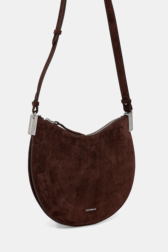 Accesorii Coccinelle geantă de mână din piele întoarsă COCCINELLESUNUP SUEDE E1.QKG.13.02.01 maro