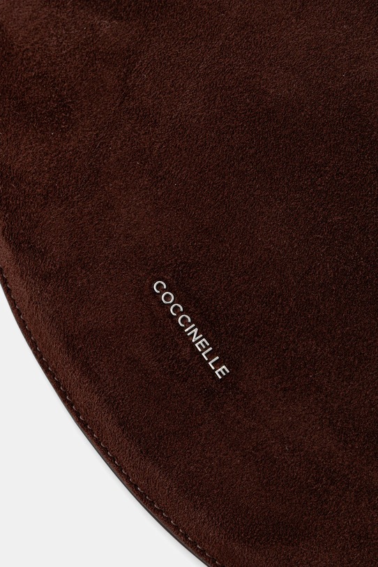 Coccinelle torebka zamszowa COCCINELLESUNUP SUEDE E1.QKG.13.02.01 brązowy