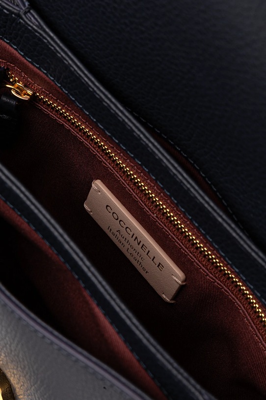 Coccinelle torebka skórzana COCCINELLEDEW E1.QTF.15.03.01 granatowy