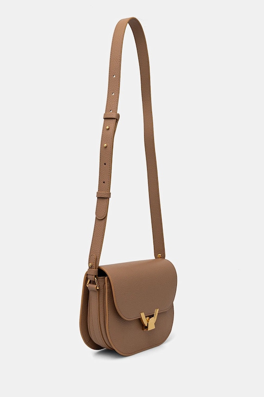 Kožená kabelka Coccinelle COCCINELLEDEW E1.QTF.15.03.01 béžová SS25