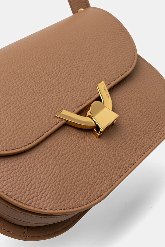 Kožená kabelka Coccinelle COCCINELLEDEW béžová E1.QTF.15.03.01