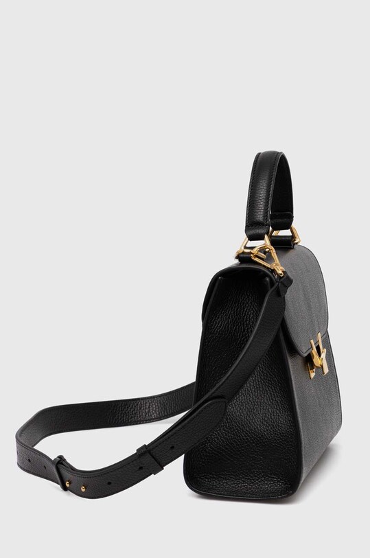 Coccinelle poseta de piele COCCINELLEDEW E1.QTF.18.02.01 negru AW24
