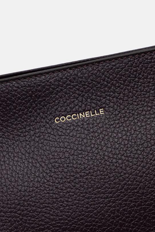 Δερμάτινη τσάντα Coccinelle COCCINELLEMALORY μωβ E1.R1K.11.01.01