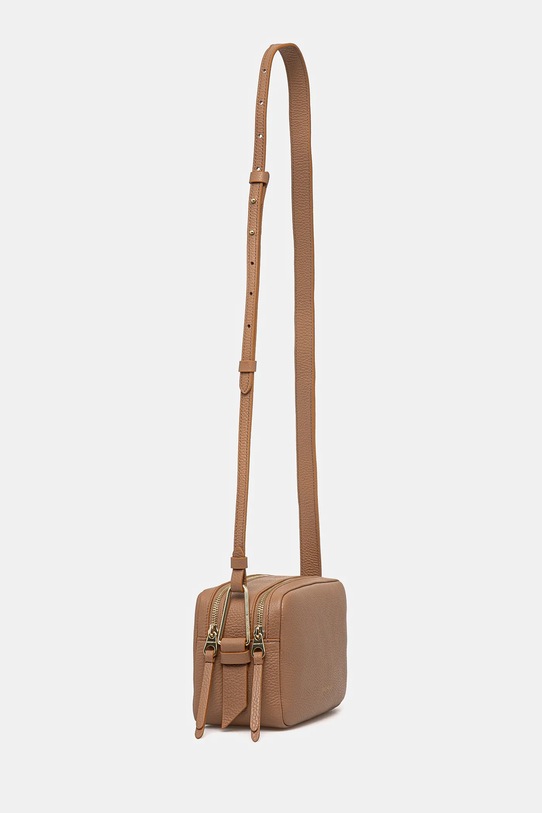 Coccinelle geantă de piele COCCINELLEMALORY E1.R1K.15.01.01 bej AW24