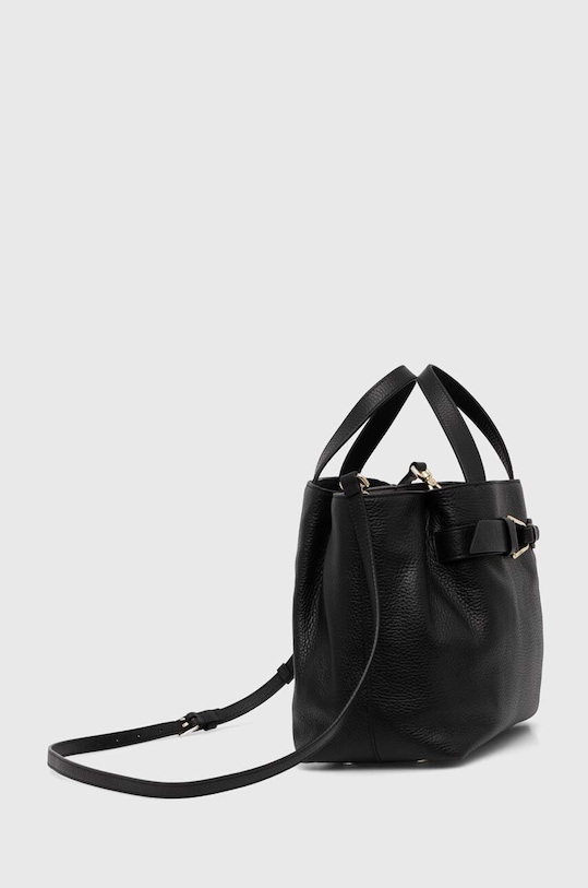Kožená kabelka Coccinelle COCCINELLEMALORY E1.R1K.18.01.01 černá AW25