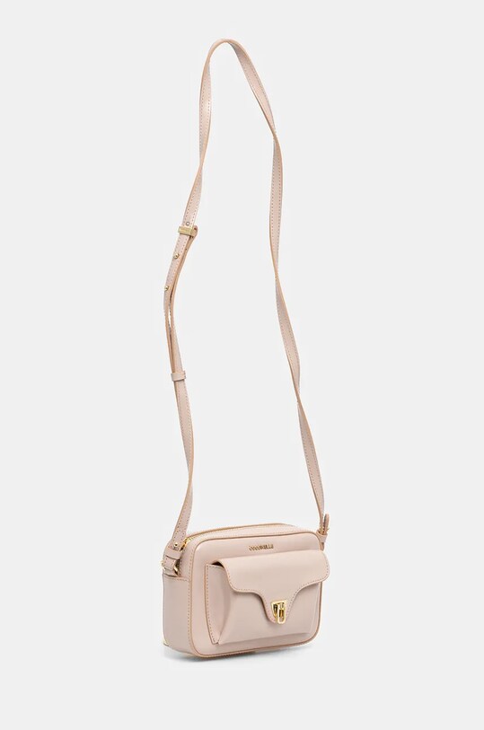 Δερμάτινη τσάντα Coccinelle COCCINELLE BEAT SHINY CAL E1.R88.55.04.01 ροζ AW24
