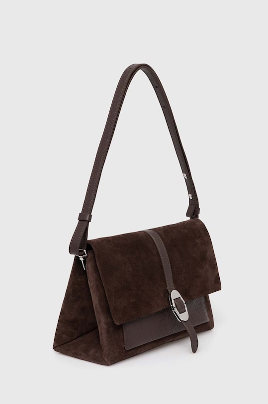 Kožená kabelka Coccinelle COCCINELLEDORIAN SUEDE E1.RAP.12.02.01 hnědá AW24