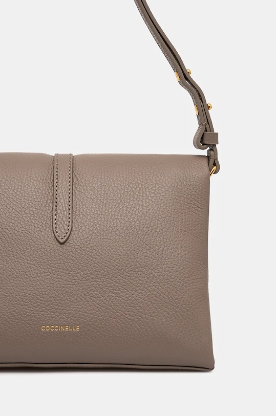 Kožená kabelka Coccinelle COCCINELLEDORIAN béžová E1.RCK.12.02.01