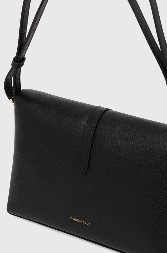 Accesorii Coccinelle poseta de piele COCCINELLEDORIAN E1.RCK.12.02.01 negru