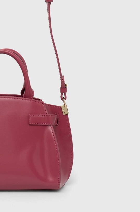 Akcesoria Coccinelle torebka skórzana KLICHE SHINY CA E1.RLC.18.03.01 różowy