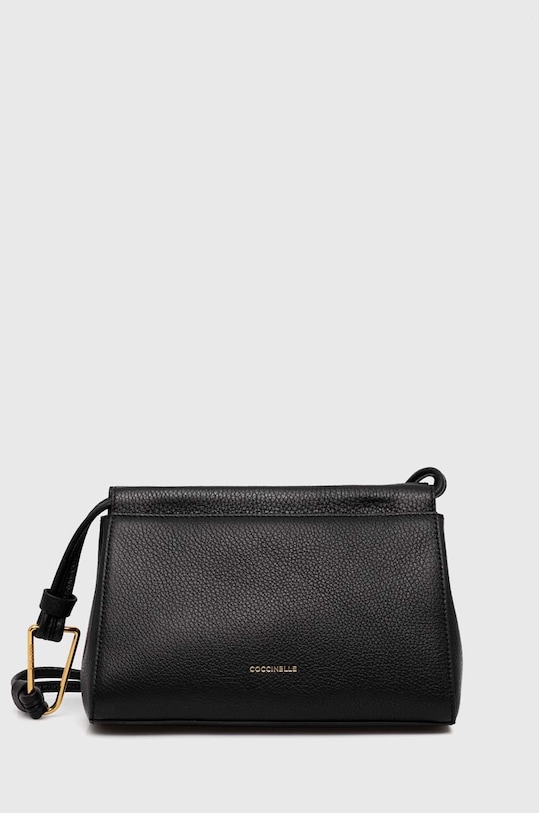Coccinelle poseta de piele COCCINELLEEMILY uni negru E5.RG0.52.01.01
