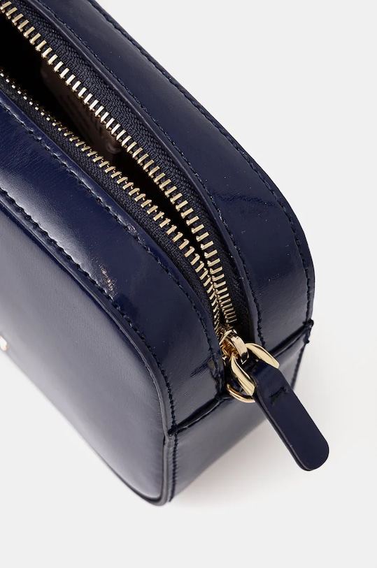 Kožená kabelka Coccinelle TEBE SHINY CALF E5.RUT.55.I1.01 námořnická modř