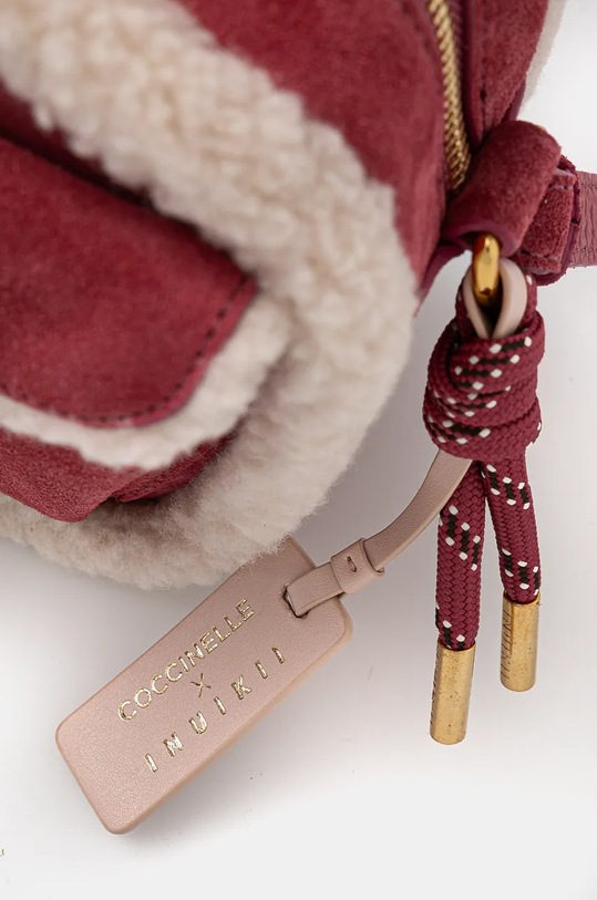 Semišová kabelka Coccinelle COCCINELLE X INUIKII růžová E1.R89.15.02.01