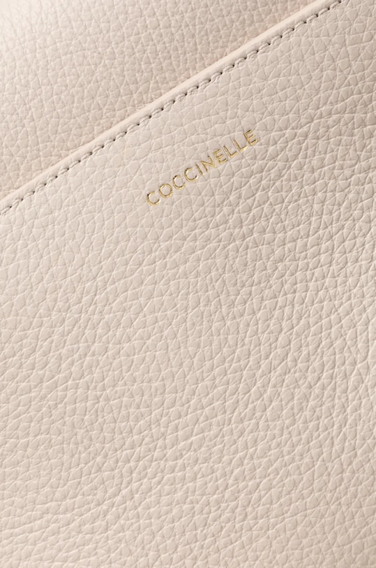 Kožená kabelka Coccinelle COCCINELLEBINXIE béžová E1.P7P.18.01.21.S