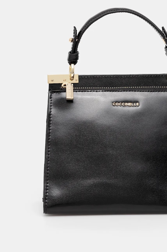 Doplňky Kožená kabelka Coccinelle COCCINELLEBINXIE SHINY CA E1.R8B.18.03.01 černá