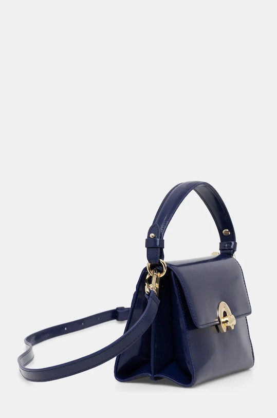 Coccinelle torebka skórzana BINXIE SHINY CA E1.R8B.58.01.01 granatowy AW24