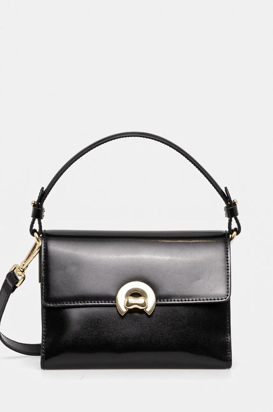 Coccinelle poseta de piele COCCINELLEBINXIE SHINY CA uni negru E1.R8B.58.01.01
