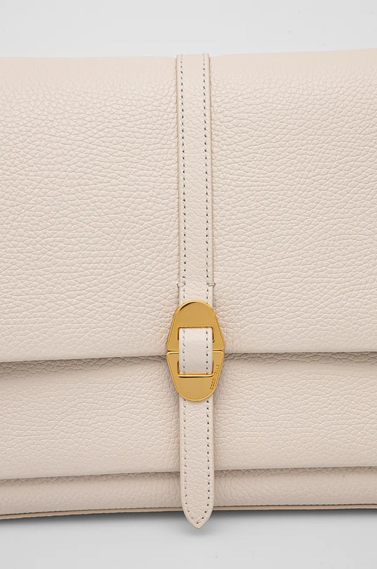 Kožená kabelka Coccinelle COCCINELLEDORIAN béžová E1.RCK.12.01.01