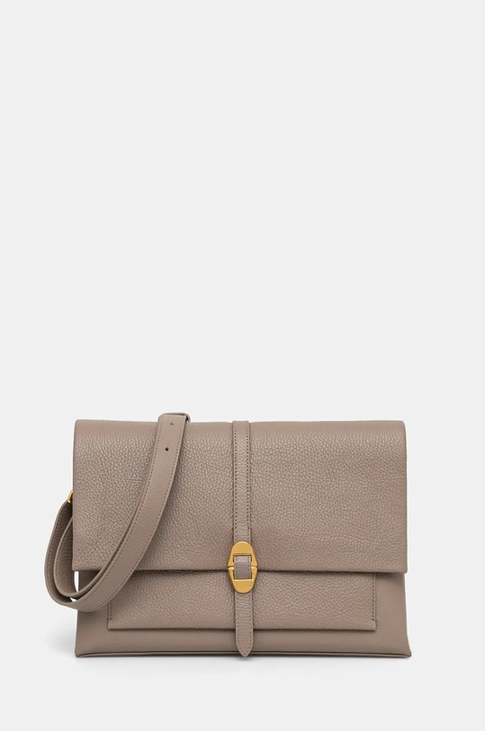 Δερμάτινη τσάντα Coccinelle COCCINELLEDORIAN λείο δέρμα μπεζ E1.RCK.12.01.01
