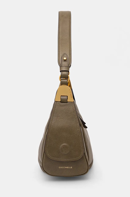 Шкіряна сумочка Coccinelle COCCINELLECAMPUS VINTAGE E1.RFG.13.01.01 зелений AW24
