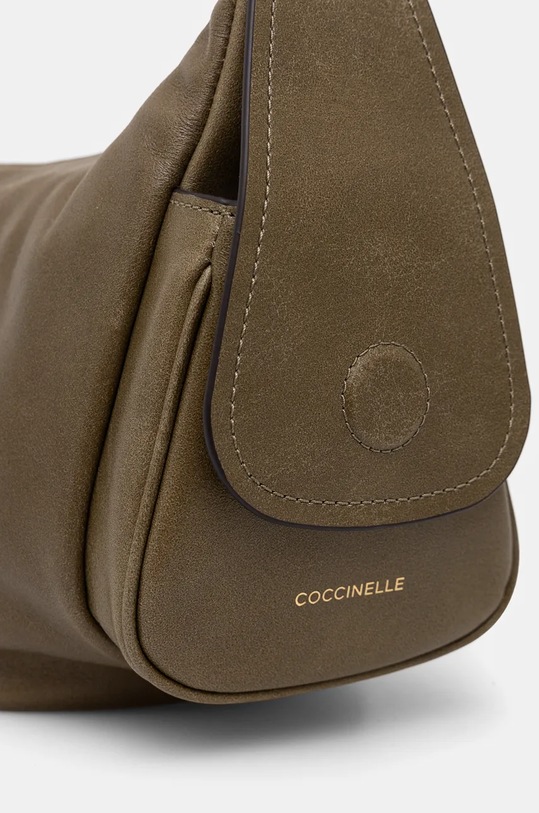 Шкіряна сумочка Coccinelle COCCINELLECAMPUS VINTAGE зелений E1.RFG.13.01.01
