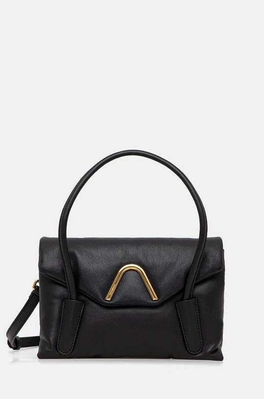 Kožená kabelka Coccinelle COCCINELLECHESTER PUF.SMO přírodní kůže černá E1.RJH.18.01.01