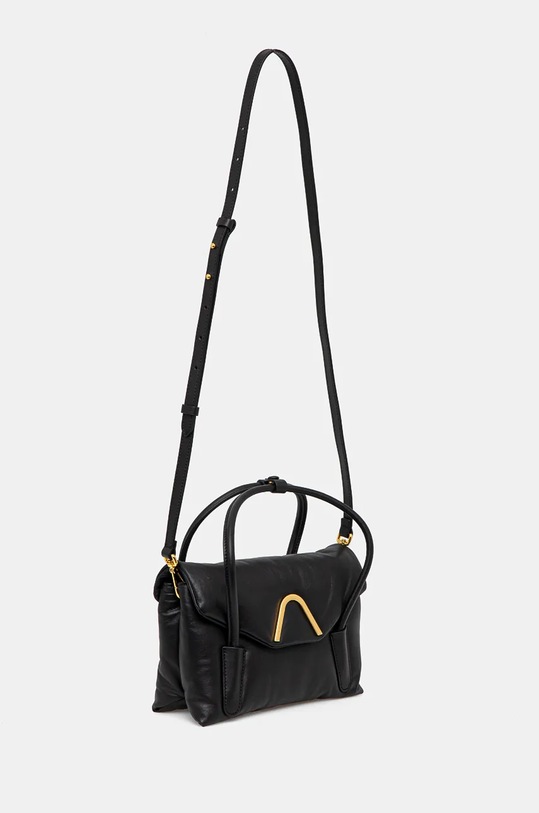 Kožená kabelka Coccinelle COCCINELLECHESTER PUF.SMO E1.RJH.18.01.01 černá AW24