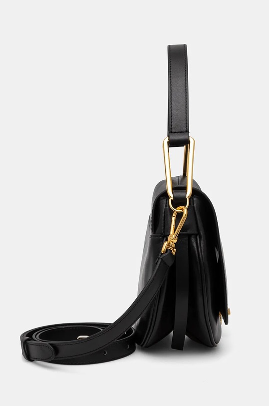 Kožená kabelka Coccinelle COCCINELLEMAGIE VINTAGE E1.RJL.18.03.01 černá AW24