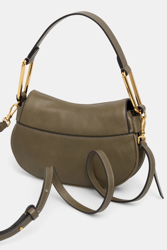 Kožená kabelka Coccinelle COCCINELLEMAGIE VINTAGE zelená E1.RJL.58.01.01