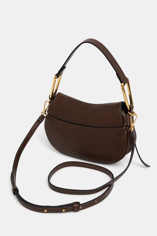 Kožená kabelka Coccinelle COCCINELLEMAGIE VINTAGE hnědá E1.RJL.58.01.01