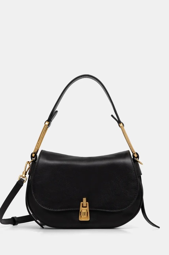 Coccinelle torebka skórzana MAGIE VINTAGE skóra licowa czarny E1.RJL.58.01.01