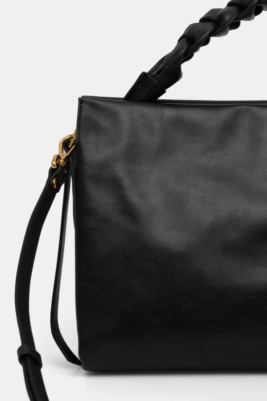 Kožená kabelka Coccinelle BOHEME VINTAGE černá E1.RT3.19.02.01