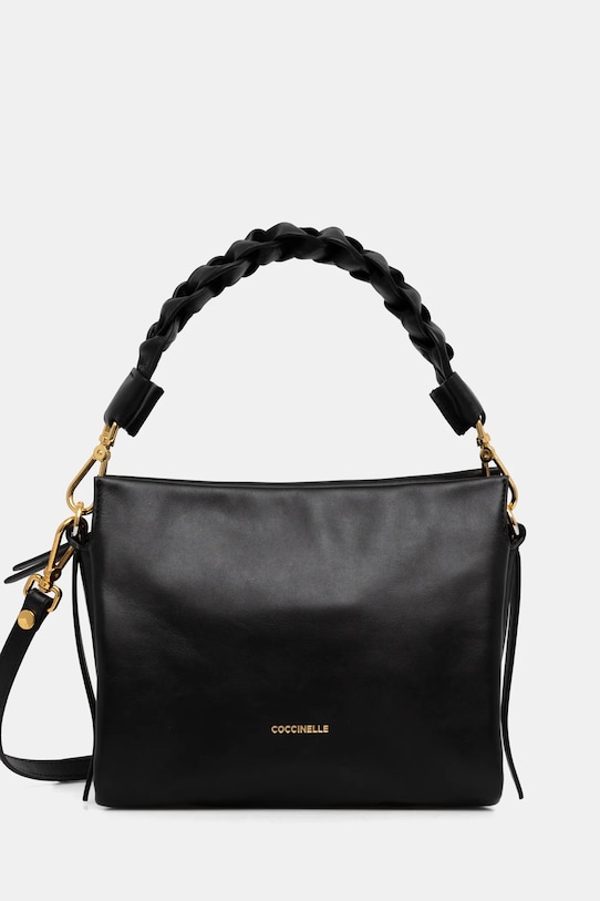 Coccinelle borsa a mano in pelle BOHEME VINTAGE pelle fiore nero E1.RT3.58.01.01